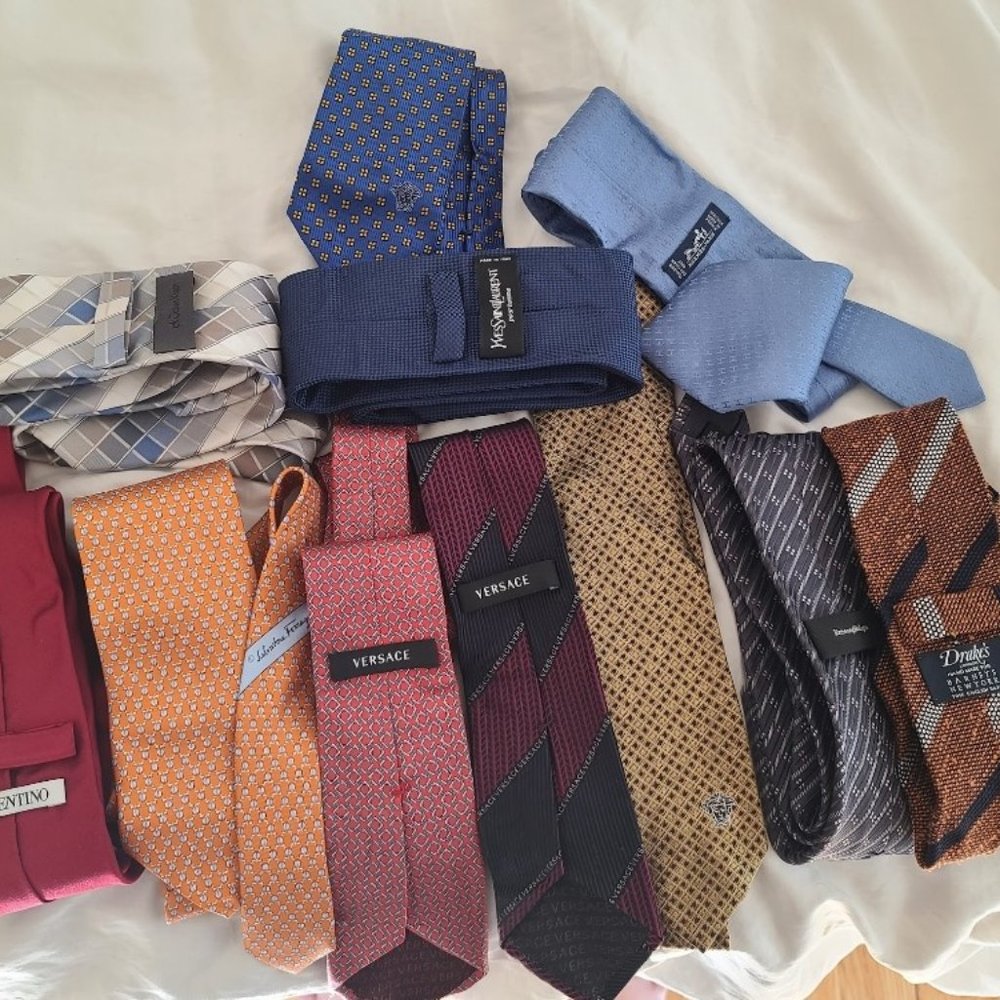 Luxury designer men's ties